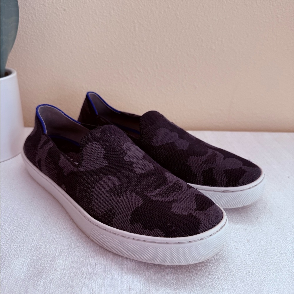 Rothys Black Camouflage Knir Slip-On Casual Sneakers